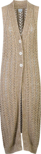 Eleventy Dame Strikkevarer Beige M,