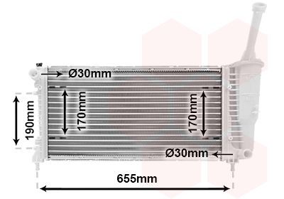 Radiator VAN WEZEL 17002308