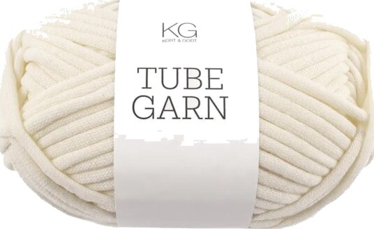 Kort og Godt Tubegarn 4mm Krem 7712, 100g