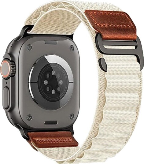 Nylonarmbånd til Apple Watch 38–40–41–42 mm – Starlight – Nylonarmbånd – Sportarmbånd