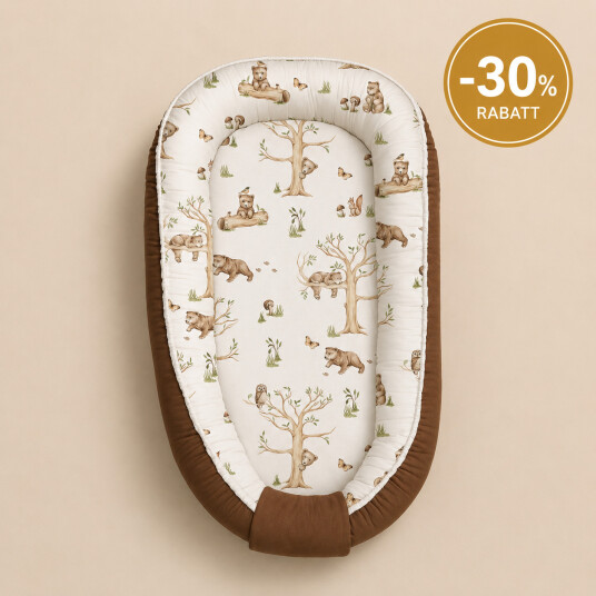 Babysteps Babynest Happy Bear Cappucciono