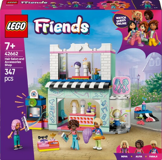LEGO Friends 42662 Frisør og butikk med hårtilbehør LEGO Friends 42662 Frisør og butikk med hårtilbehør