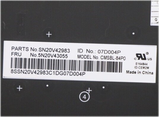 Lenovo ThinkPad L13/X13 Portugisisk Tastatur 5N20V43055