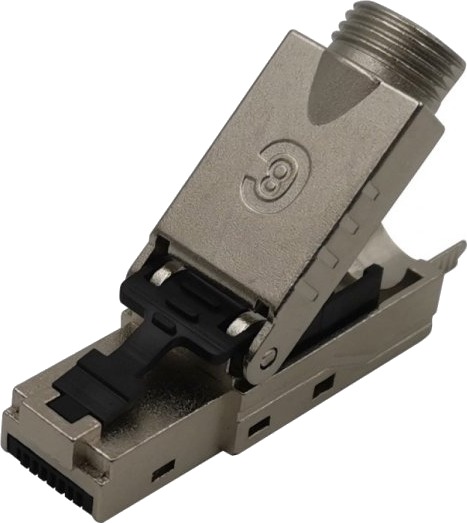 Techly Iwp 8P8c Cat81sty Rj45 Beige Hankjønn Rett Metall Plast Cat8.1