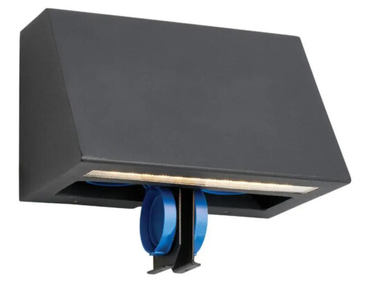 Norlys Ski 1390 Vegglampe Sort, 5,2W, LED, IP44 Norlys Ski 1390 Vegglampe Sort, 5,2W, LED, IP44