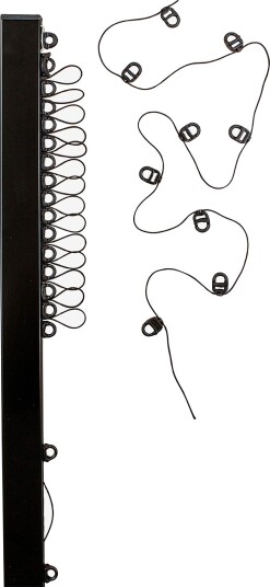 Hasta Gardinskinne Alex Wave 150 cm Svart