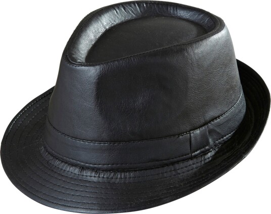 Widmann Gangsterhatt i Skinnlook One size 0183P