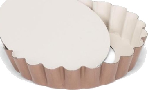 Patisse Quicheform Mini Med Løs Bunn 10 Cm Stål Kobber/Uten