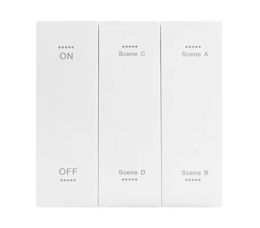 Veggmontert Panel/Fjernkontroll m/Dimmer for LED Panel CCT Varmhvit+Kaldhvit Hvit