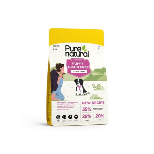 Purenatural Dog Puppy Gf Salmon & Lamb 8 