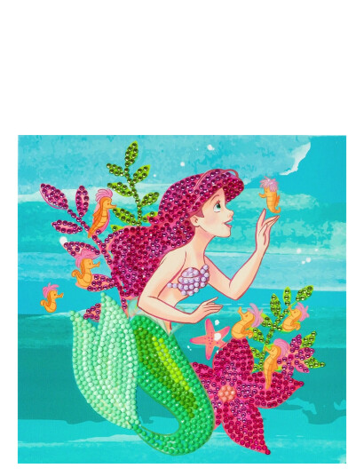 Crystal Art Ariel Crystal Art Card Kit Pink One Size