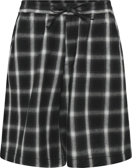 Weekday Linen Blend Shorts Black L Weekday Linen Blend Shorts Black L