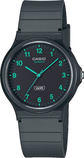 Casio Dameklokke MQ 24B 8BEF Pop Sort/Gummi Ø34.9 mm