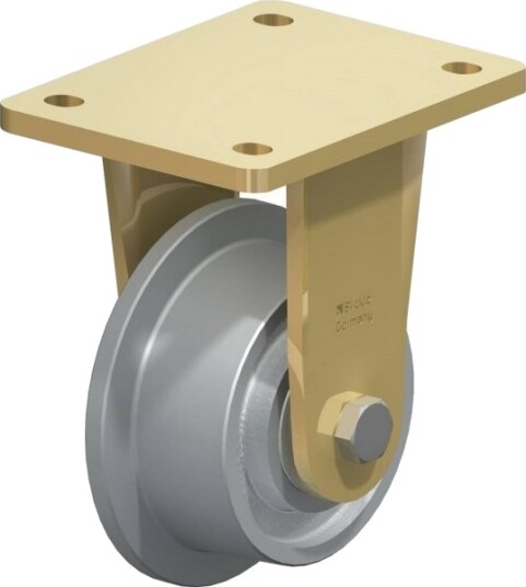 Blickle 370692 Bs-Spk 100K Faste Hjul - Hjuldiameter 100 Mm, Bæreevne (Maks.) 800 Kg, 1 Stk