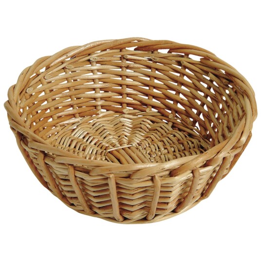PULSIVA Flettet kurv av selje; 14x6 cm (ØxH); Natur; Rund