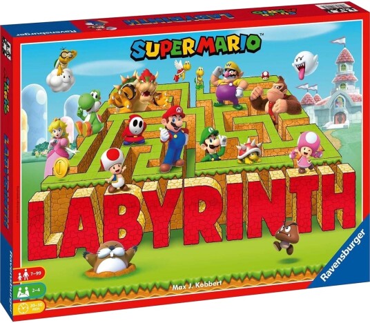 Ravensburger Super Mario Labyrinth Brettspill for 2-4 Spillere
