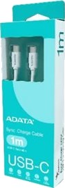 Adata Usb-Kabel Usb-C Hann Til Usb-C Hann Usb 2.0 5 A 1 M Hvit