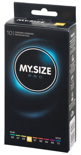 MY.SIZE Pro Kondomer - Klar - 72 mm
