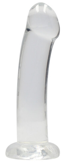 Shots Toys - RealRock RealRock: Crystal Clear Non Realistic Dildo, 17 cm