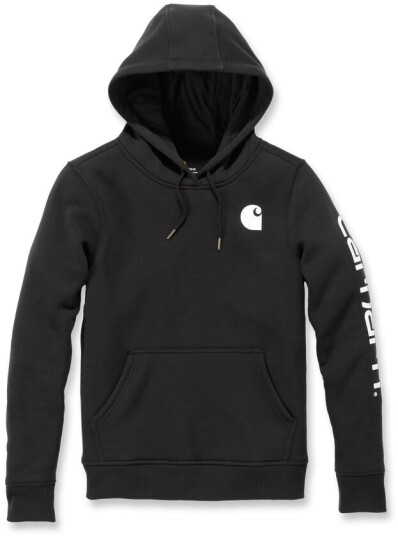 Carhartt Clarksburg Logo Damer Hettegenser L Svart Carhartt Clarksburg Logo Damer Hettegenser L Svart