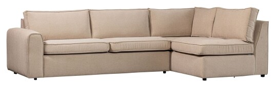 WOOOD Freek Hjørnesofa Høyre, Beige Unoliving