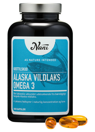 Nani Omega 3 Ren Lakseolje 180 Kapslar Nani Omega 3 Ren Lakseolje 180 Kapslar