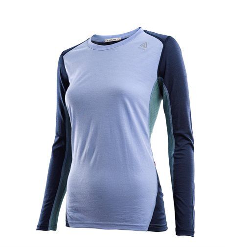 Aclima LightWool Sports Shirt, Dame Purple Navy (#A9B6E2, #232A4,#4A7073)6 Dame XS Aclima LightWool Sports Shirt, Dame Purple Navy (#A9B6E2, #232A4,#4A7073)6 Dame XS