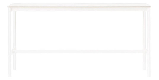 Muuto Base High barbord white laminate, hvitt stativ, plywoodkant, b 50 l 190 h 95