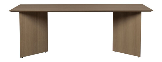 ferm LIVING Mingle spisebord Oak dark stained, 210 cm, vinkelben mørk eik