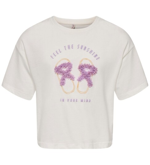 Kids Only T skjorte   KogSol   Cloud Danser/Sunshine   Kids Only   7 8 år 122 128   T skjorte   Hvit