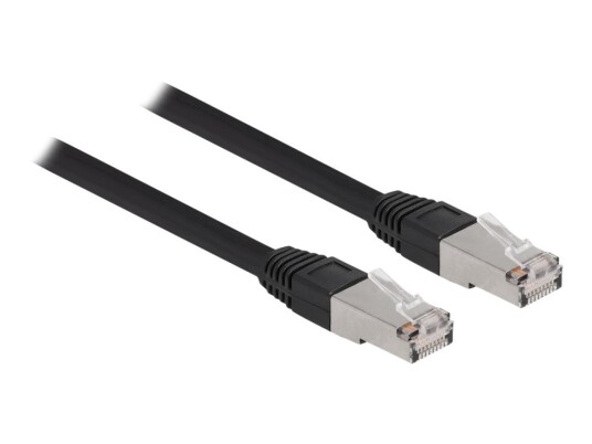 Delock Koblingskabel Rj-45 Hann Til Rj-45 Hann 15 M 7 Mm S/Ftp Cat 6A Halogenfri Formstøpt Utendørs Svart