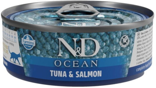 Farmina N&D Kattemat Ocean Tunfisk & Laks 70 g - Fullfôr Farmina N&D Kattemat Ocean Tunfisk & Laks 70 g - Fullfôr