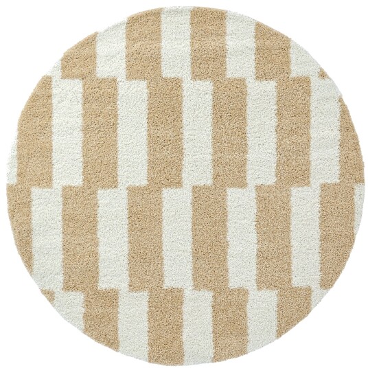 Runde tepper Tamri beige/hvit Størrelse: Ø 200 cm Runde tepper Tamri beige/hvit Størrelse: Ø 200 cm