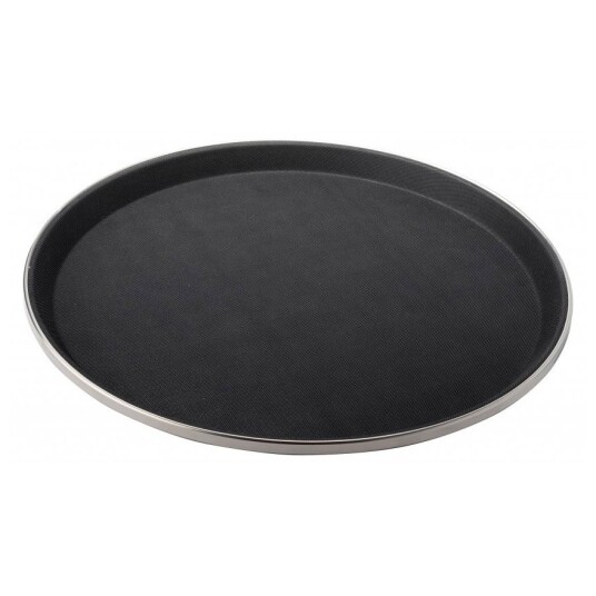 Dorre Serveringsbricka Rund Svart Antislip 35,5 cm 1727857-01-0 1727850-01-0