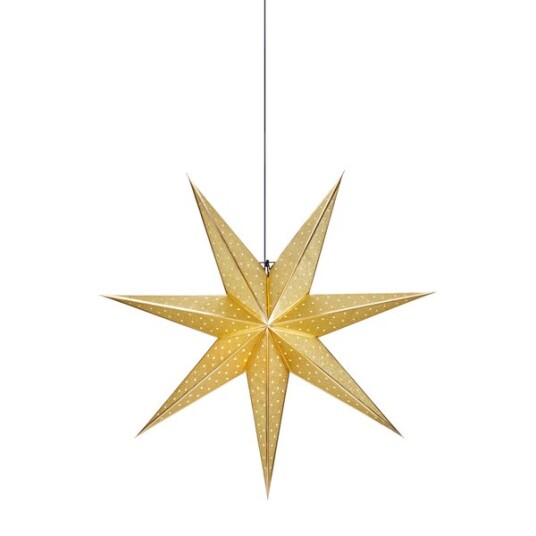 Markslöjd Adventstjerne glitter 75cm gull