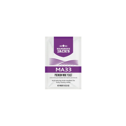 Mangrove JackS Premium Wine Yeast MA33 8g Vingjær for fruktvin