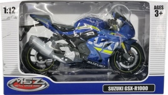 Msz Die-Cast Modell Suzuki Gsr-R1000 Skala 1:12