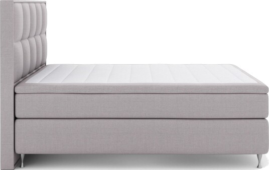 Select No 6 Komplett Sengepakke 160x200 Fast/Medium Watergel Lysegrå/Sølvben