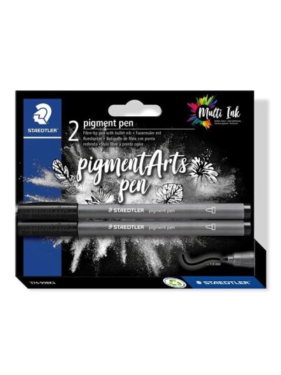 Staedtler Pigment pen blister card 2 pcs "intense black"