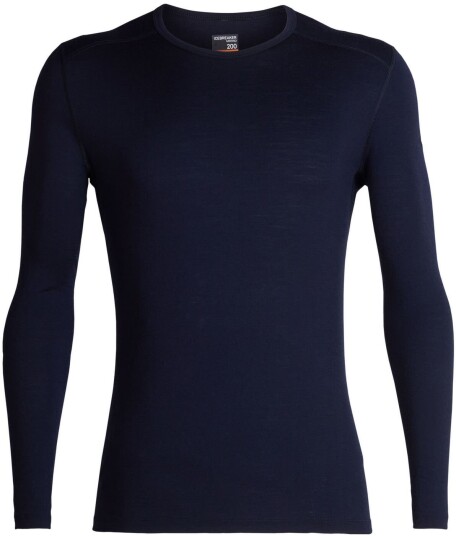 Icebreaker 200 Oasis Ls Crewe Herre Midnight Navy M Icebreaker 200 Oasis Ls Crewe Herre Midnight Navy M