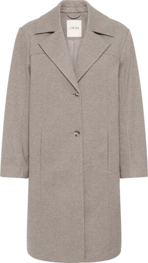 Cream Crjaze Long Coat BROWN LENTIL MELANGE 40