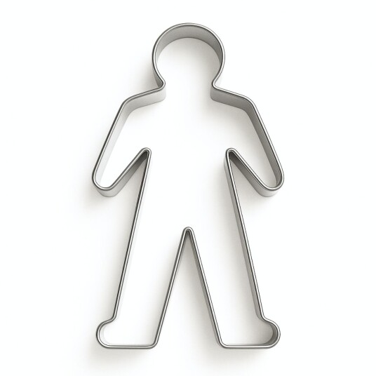 Pepperkakeform Mann Stor 8,5 Cm Pepperkakeform Mann Stor 8,5 Cm