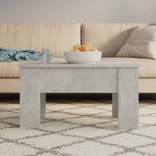 Salongbord betonggrå 79x49x41 cm konstruert tre