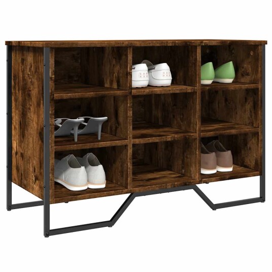 Skohylle røkt eik 90x38x61,5 cm konstruert tre Skohylle røkt eik 90x38x61,5 cm konstruert tre