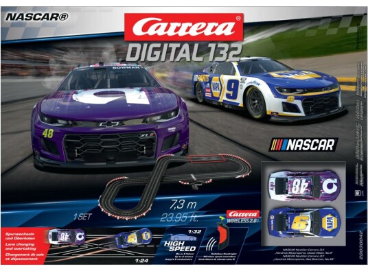 Carrera Digital 132 NASCAR Daytona Challenge Bilbane 7,3 m Fra 8 År
