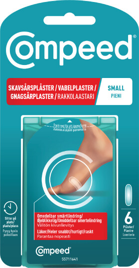 Compeed Gnagsårplaster Small 6 stk. Compeed Gnagsårplaster Small 6 stk.