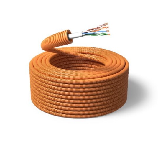 PM FLEX TELE Telekabel forhåndslagt, 16 mm x 100 m, 4 x 2 x 0,5 mm²
