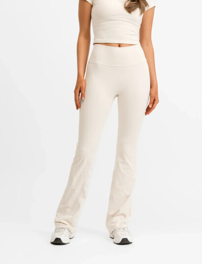 Drop of Mindfulness Butter Soft Flare Tights CreaM Drop of Mindfulness Butter Soft Flare Tights CreaM