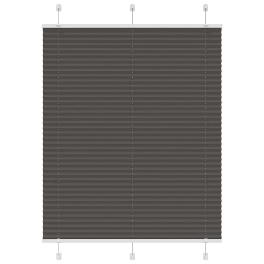 plisségardin sort 105x150 cm Stoff Bredde 104,4 Polyester