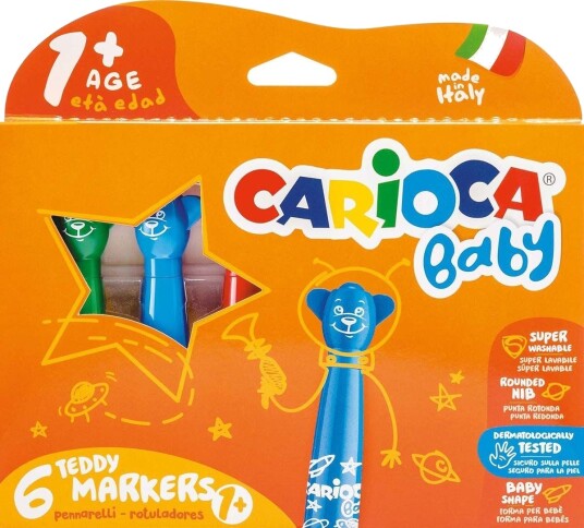Carioca Bamsepenner 6-Pack